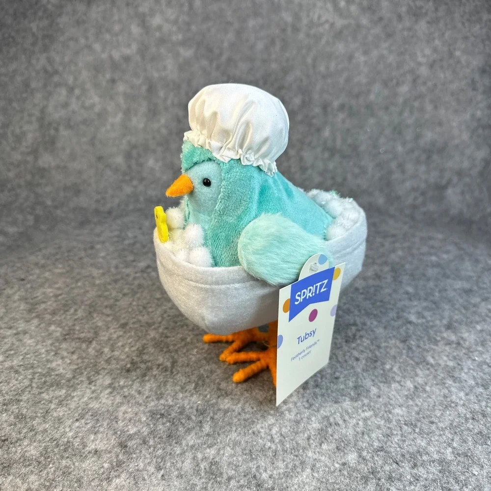 2026 Featherly Friends™ 'Tubsy' Easter Bath Tub Bird - Spritz™ - Picture 3 of 12